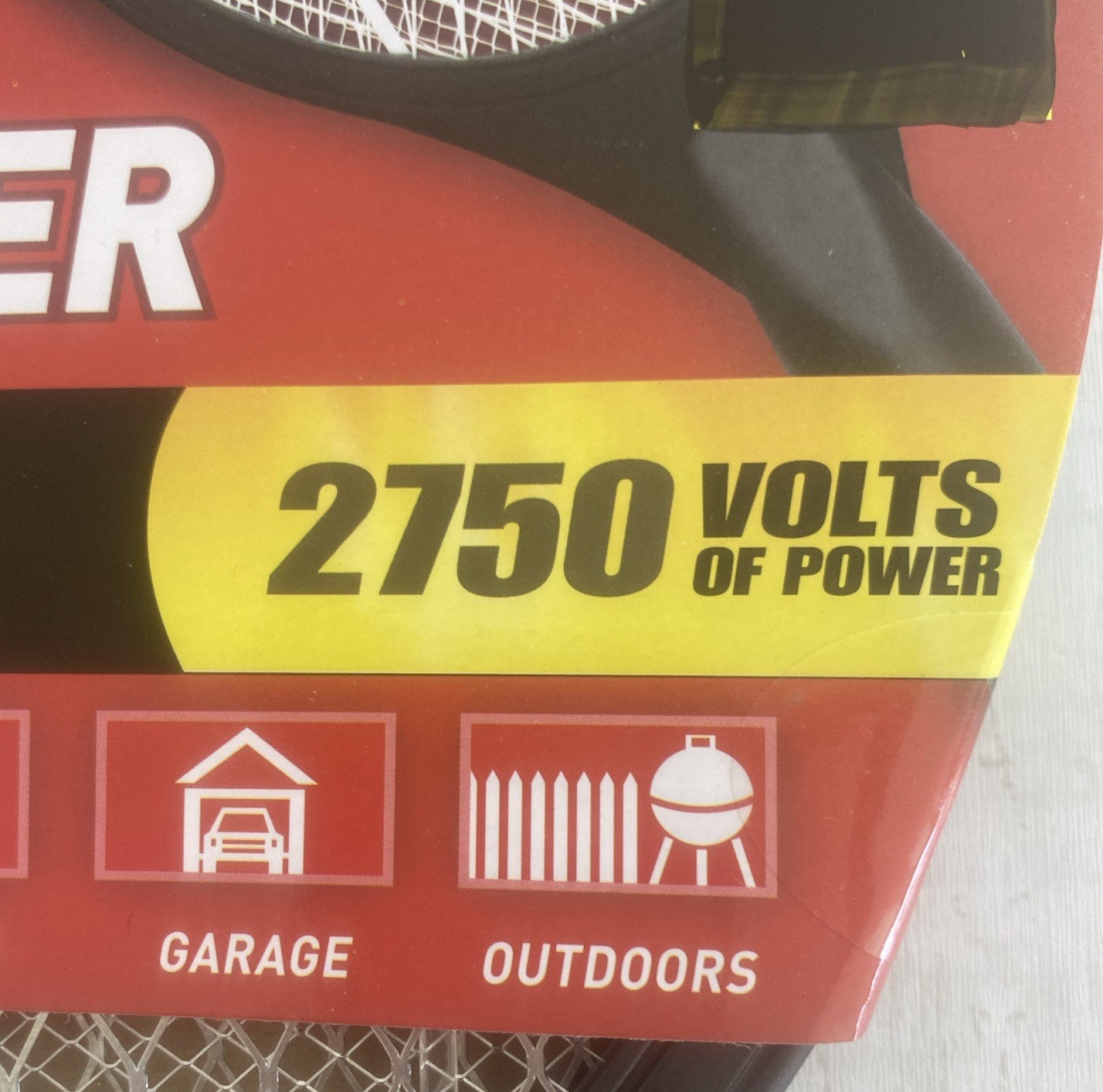 Black Flag Handheld Bug Zapper Eliminates All Types Of Bugs & Spiders 2750 Volt