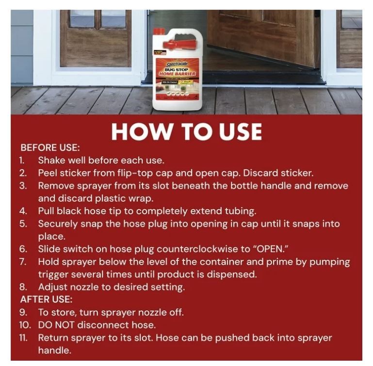 Bug Stop RTU Home Insect Control Pest Ants Roach Spiders Flea Killer US 1 gallon