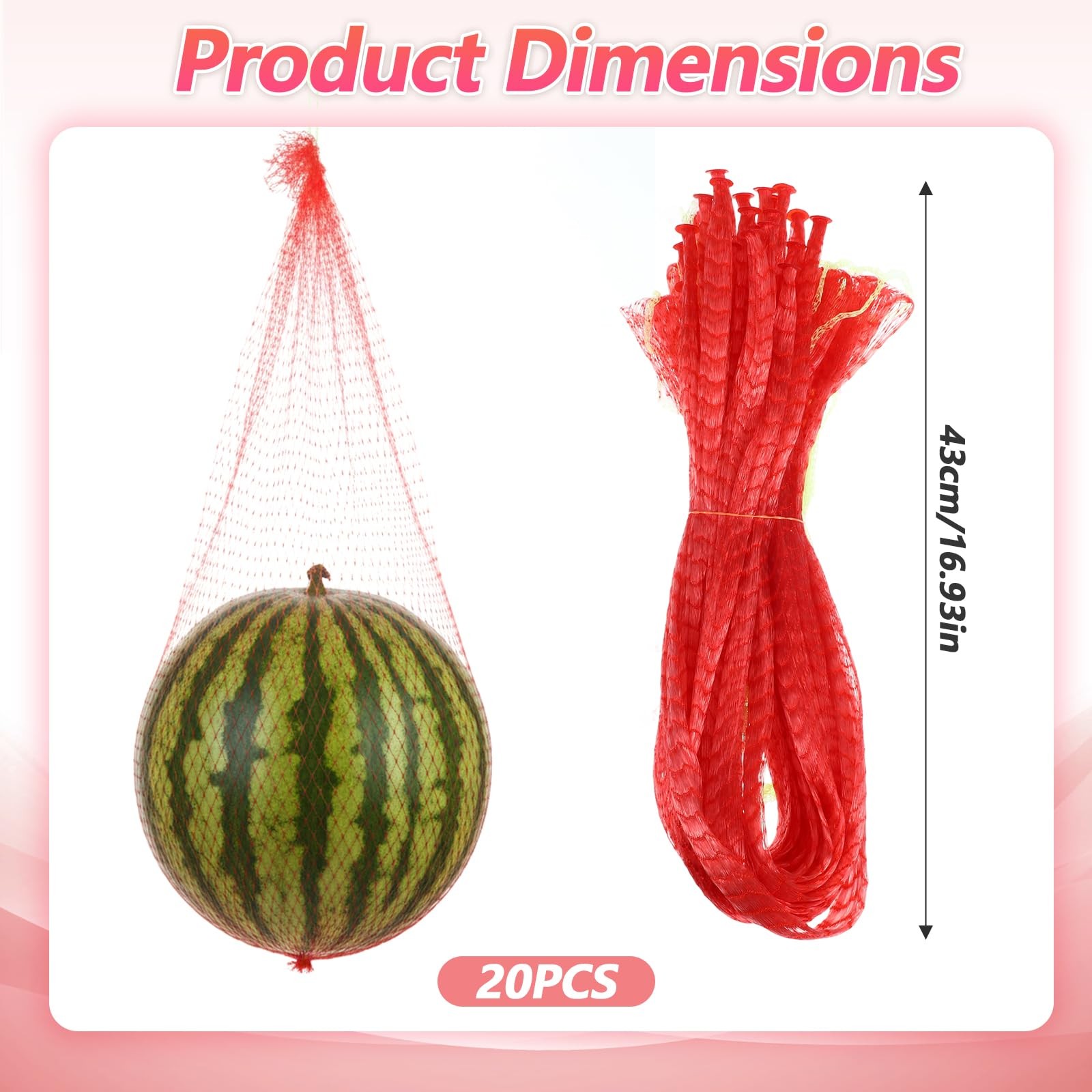 20PCS Melon Hammock for Trellis Watermelon Nets