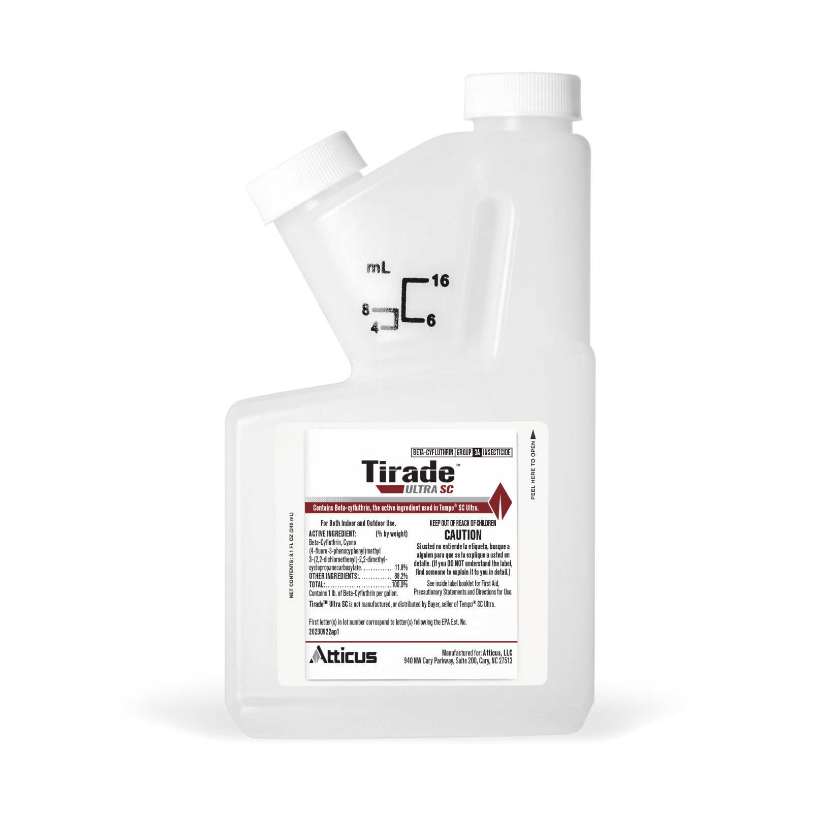 Tirade Ultra SC Insecticide (240 ml) – Compare to Tempo SC Ultra – Pest Control