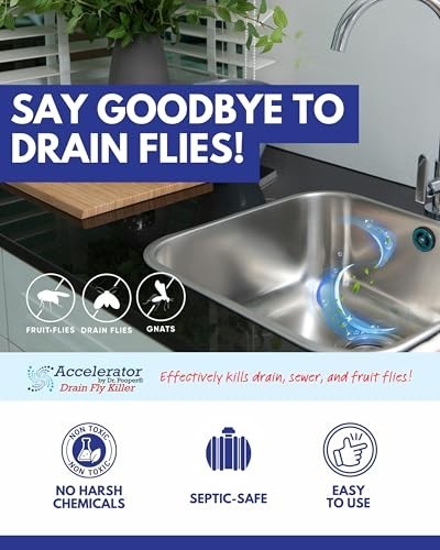 Drain Fly Killer Powder – Fast-Acting Treatment for Drain & Sewer Flies – Septic