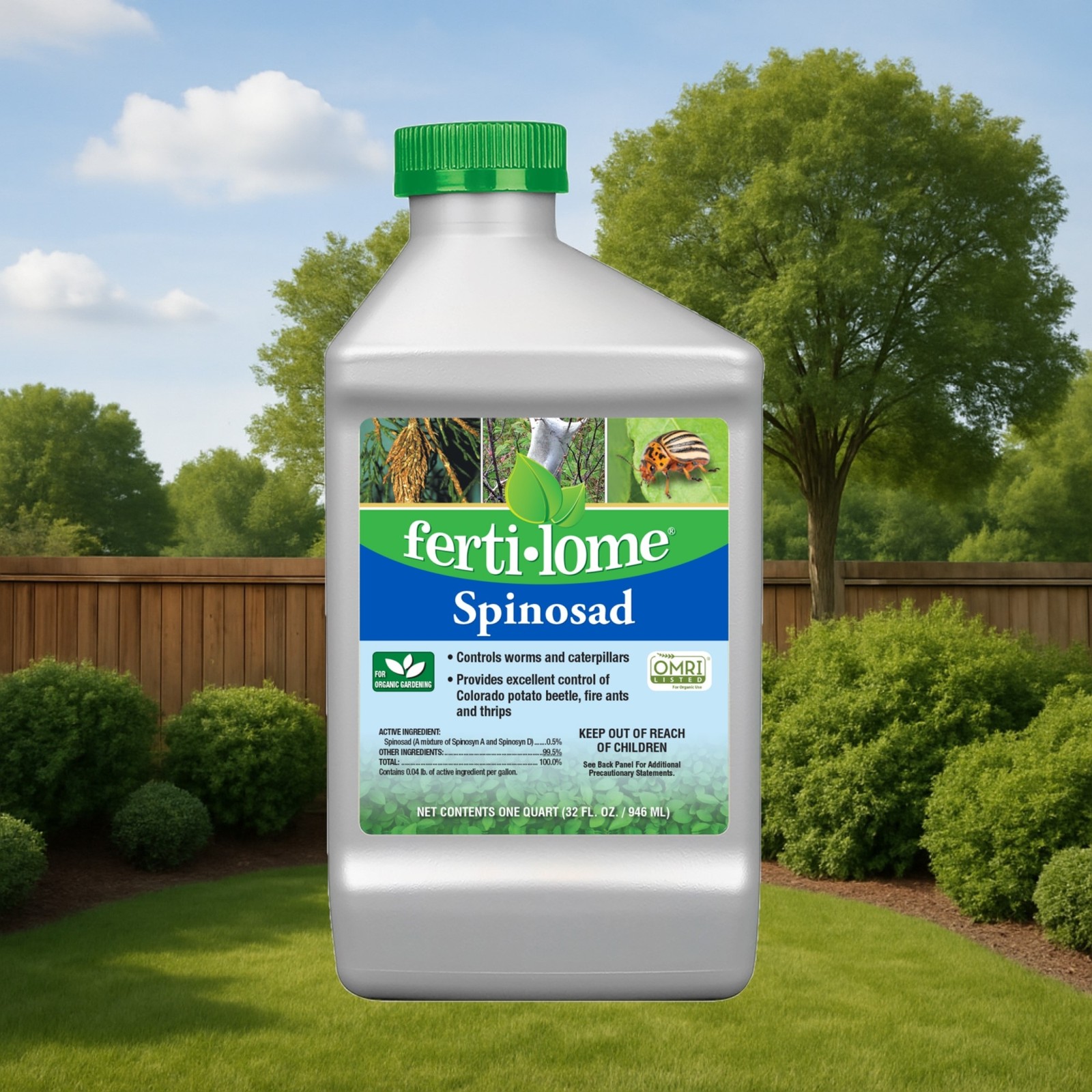 Fertilome Natural Guard Spinosad Insect Control Concentrate, OMRI Listed, 32oz