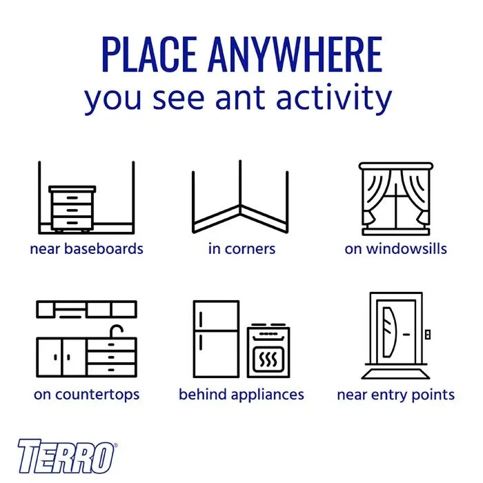 6 Terro PCO Liquid Ant Control Bait Stations Pharaoh