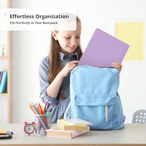 Plastic Folders with Pockets (Assorted Pastel Colors), 2 6 Pack B-pastel
