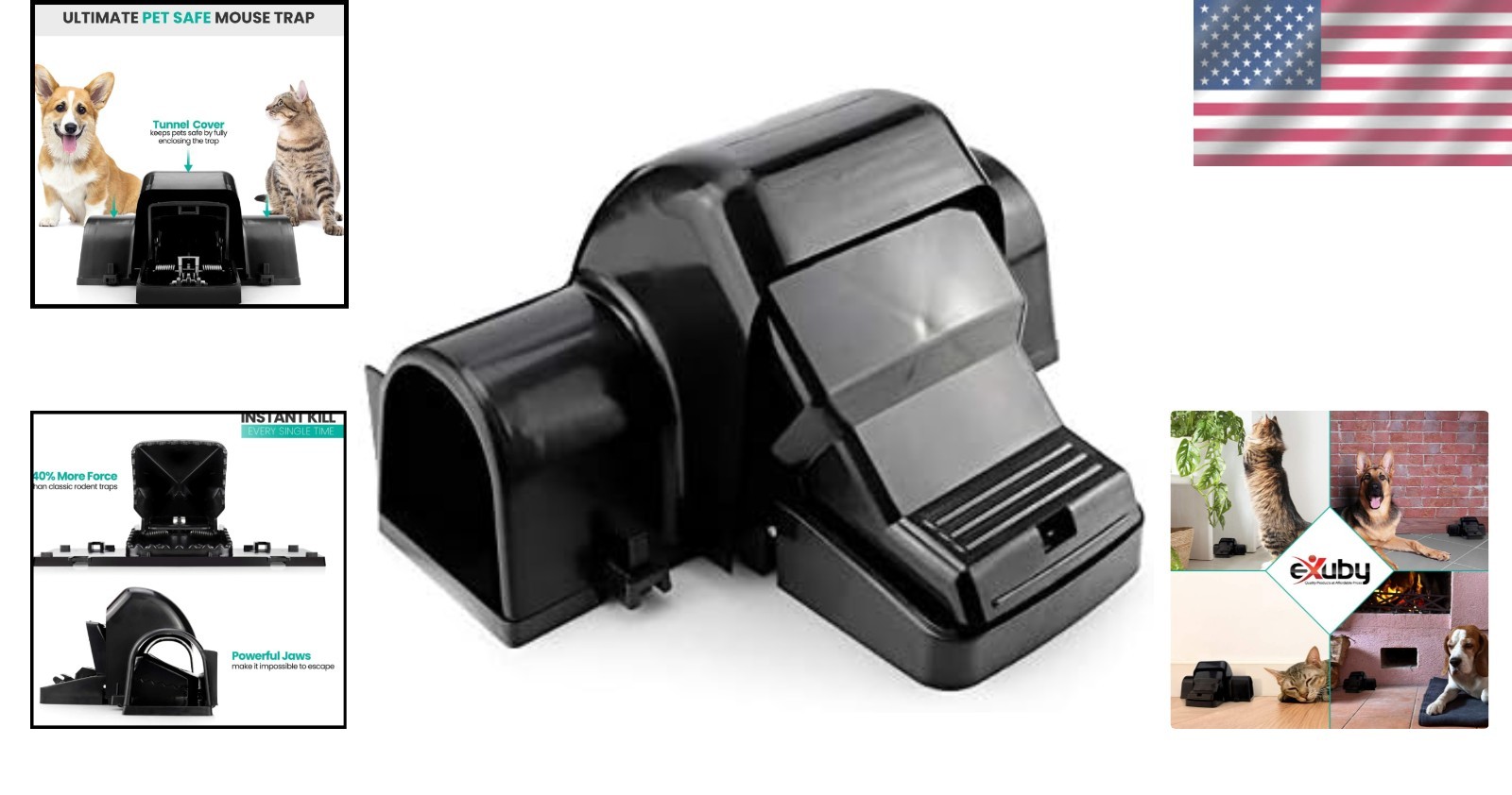Pet-Safe & Child-Safe Rat Traps with Tunnel Design – 1 Pack for Instant Capture
