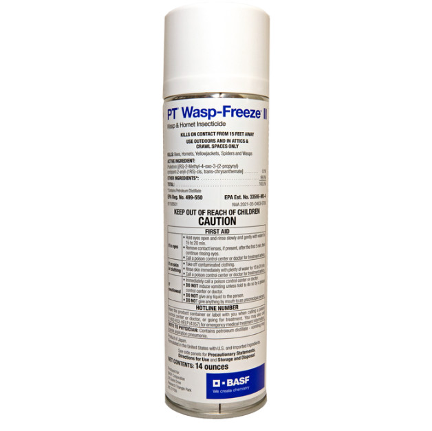 PT Wasp Freeze II Wasp Hornet Spray ( 1 Can) Yellow Jackets BASF 14oz