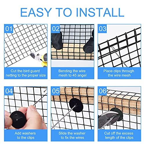 Solar Panel Guard, 6in X 100ft PVC Coated Critter Guard 1/2inch x 6in X 100ft