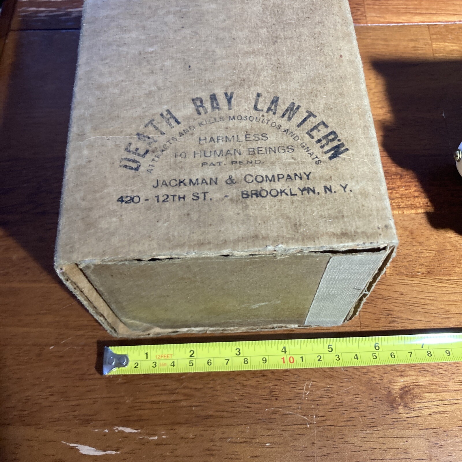 Rare Antique Death Ray Lantern Bug Zapper Light Bulb w Original Box