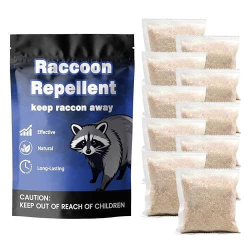 Raccoon Repellent for Homes & Yards – Outdoor Safe Granules, Helps Shield
