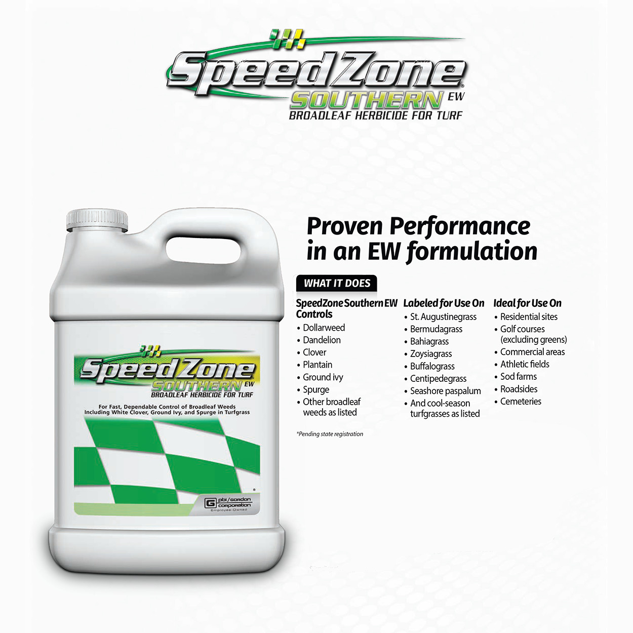 SpeedZone Southern EW Broadleaf Herbicide – 128 fl oz Jug by PBI-Gordon