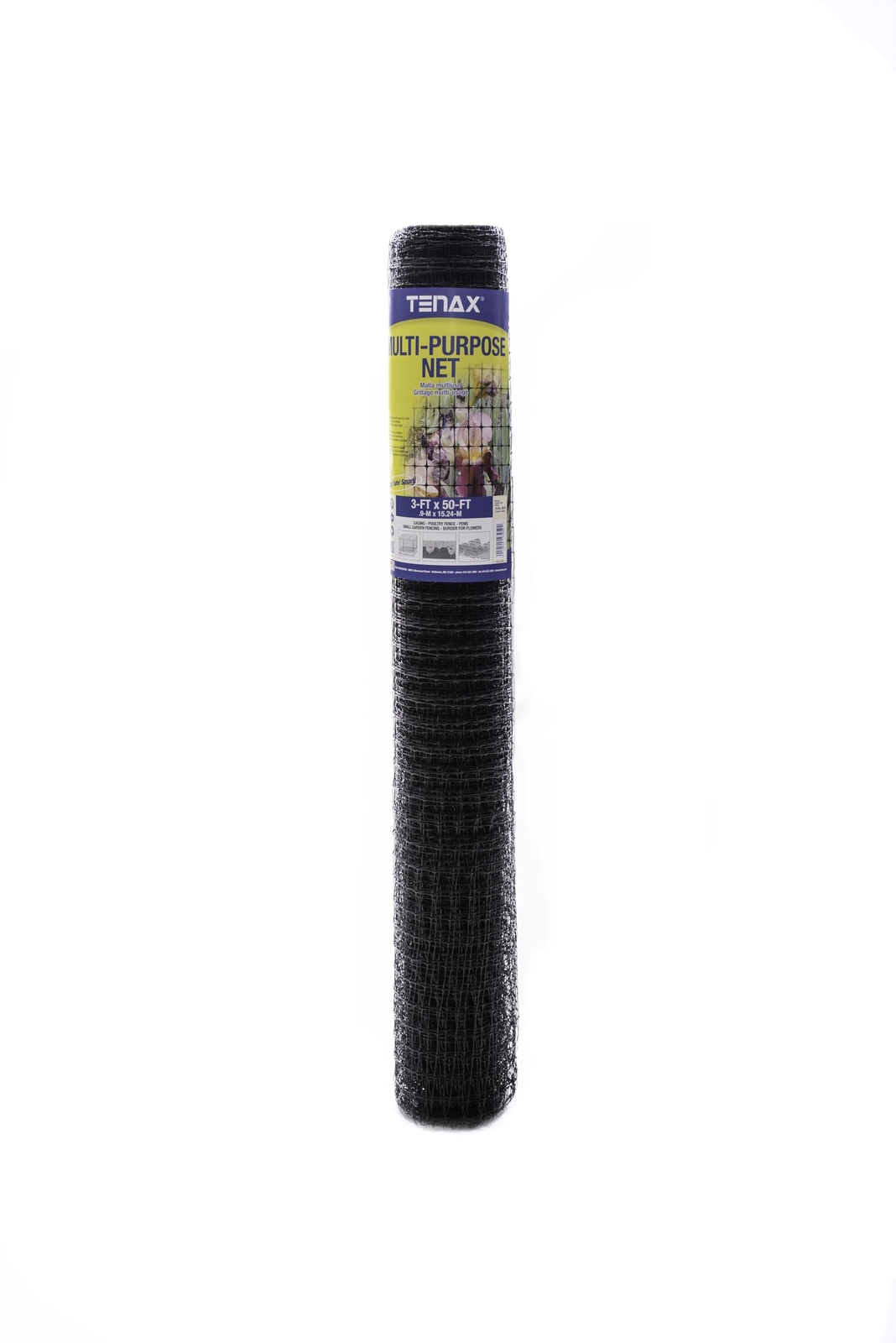 50ft Black Polypropylene Netting Cover UV Resistant 3ft Height Easy Install