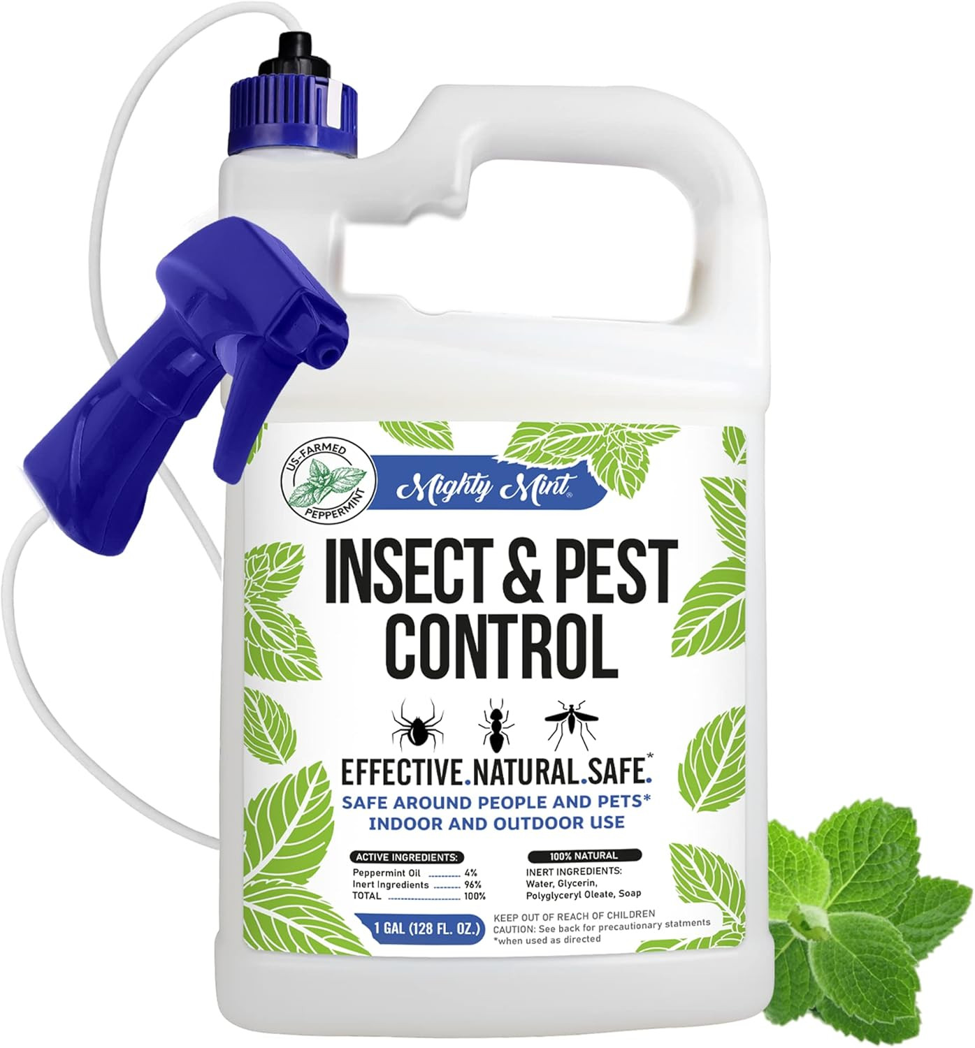Gallon (128 Oz) Insect and Pest Repellent Peppermint Oil – Natural Spray for Spi