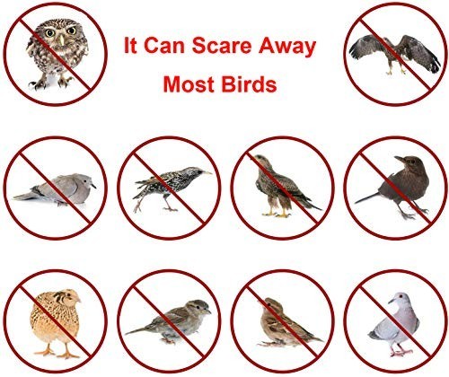 Bird Scare Tape, 1”X260Ft Double Sided Repellent Deterrent Reflective Tape for