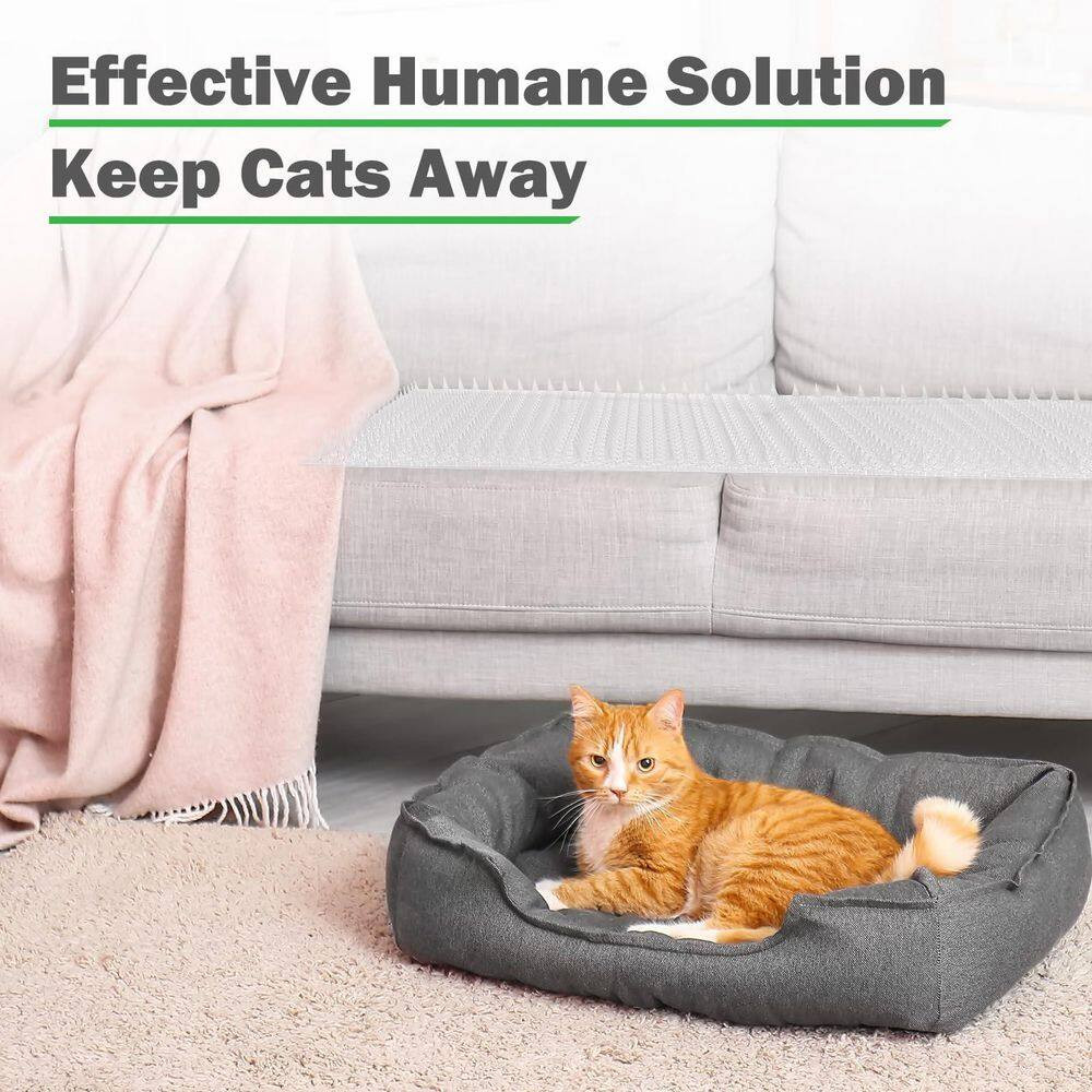 16-Pack 13 X 16 In. Cat Deterrent Mat with Spikes, Indoor/Outdoor Scat Mat to Ke