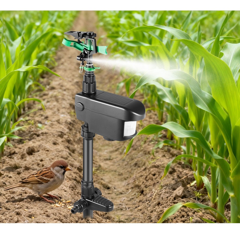 1PCS Solar Animal Repeller Water Sprinkler Sensor Motion Adjustable Durable
