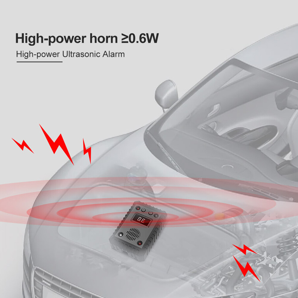 1Pcs Ultrasonic Mouse Light Alarm Sound Rat Deterrent for Car Basement Warehouse