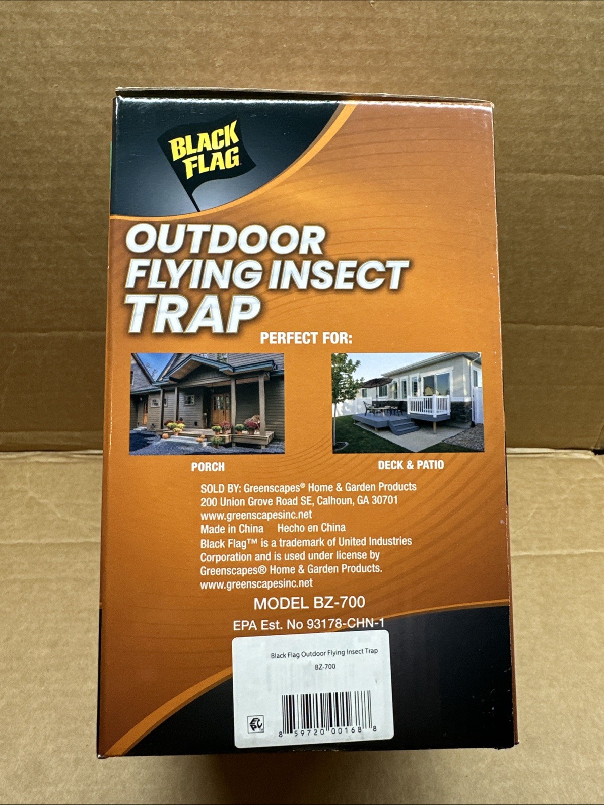 Black Flag 1/4 Acre, Outdoor Flying Insect Trap, Plug-in, UV light , Vacuum NEW