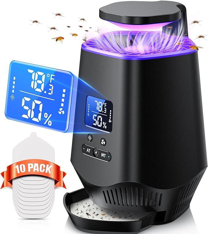 Fooxem Fruit Fly Traps Smart Flying Insect Temperature Sensor IT10 – BLACK