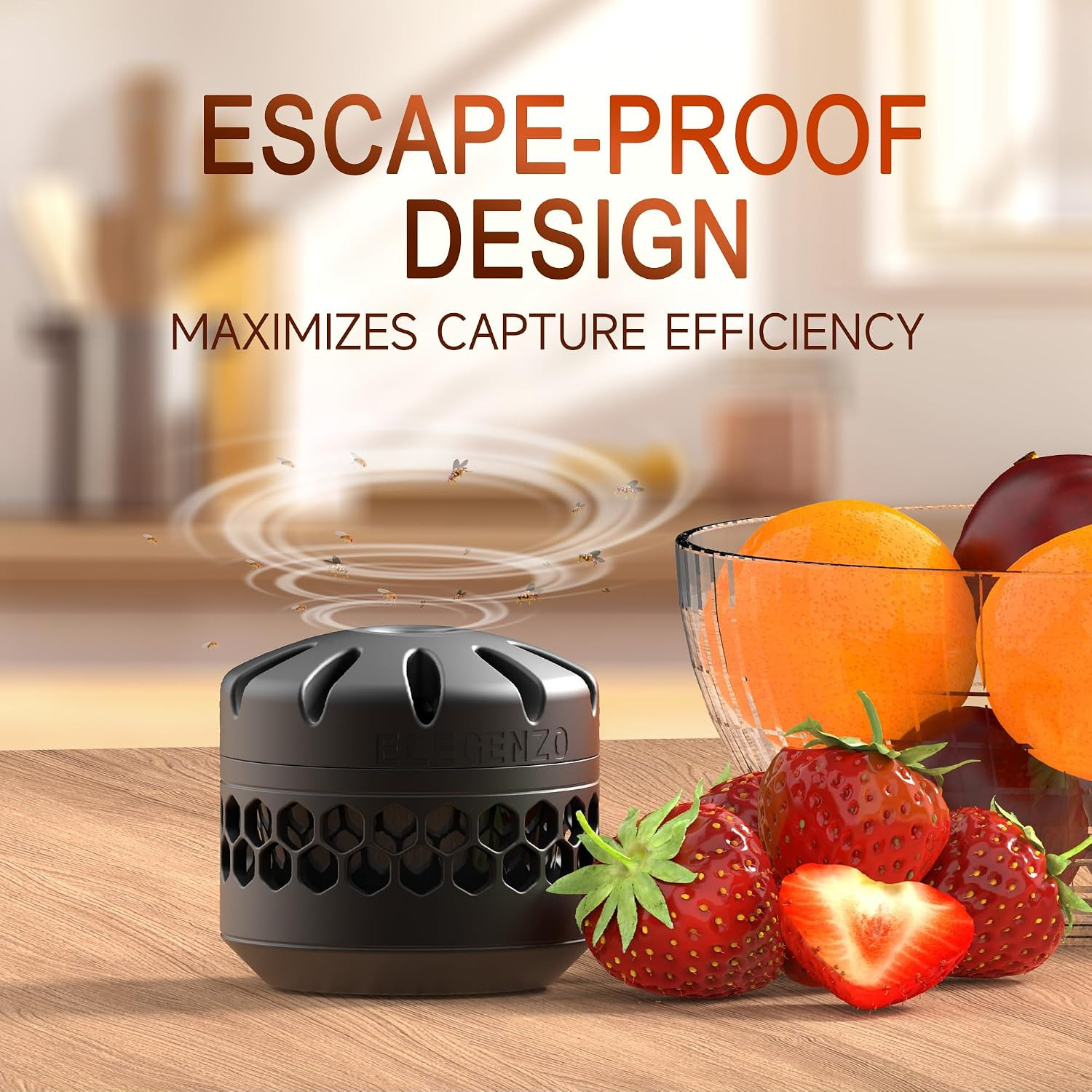 Fruit Fly Traps for Indoors: Fruit Fly and Drain Fly Traps Indoor – Reusable Esc