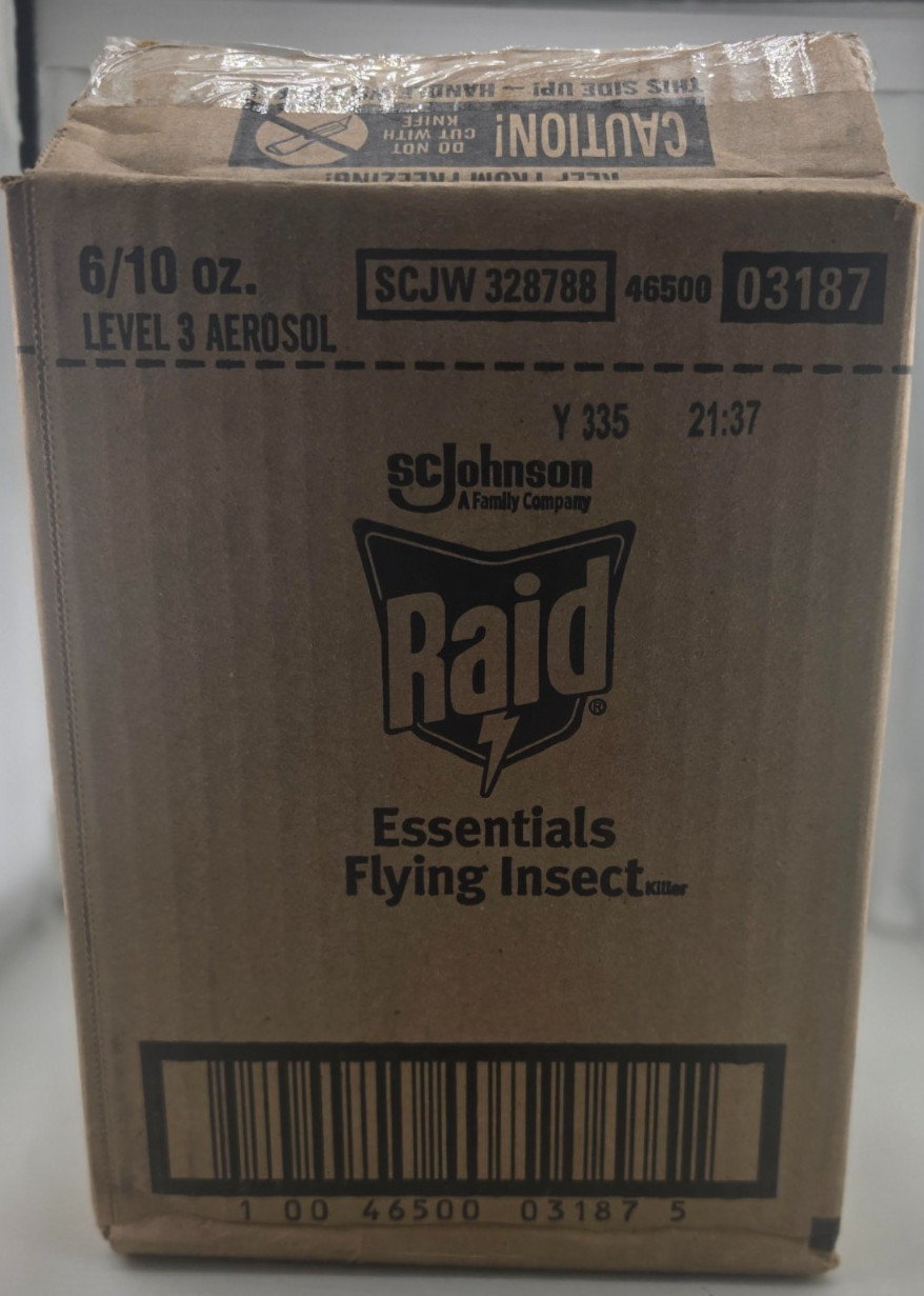 Raid Essentials Fly, Gnat & Mosquito Killer Aerosol Spray Child & PET ( 6 PC )