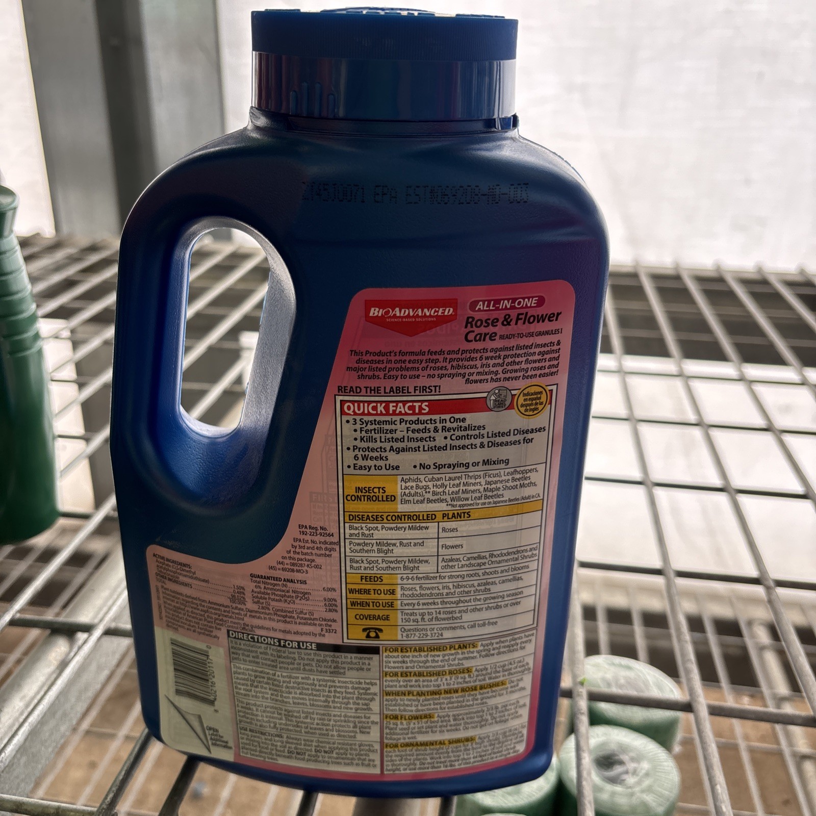 BioAdvanced All-In-One Rose and Flower Care, Granules, 4 lb