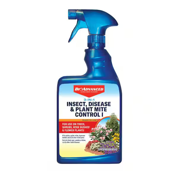 BioAdvanced 3-In-1 Insect, Disease & Mite Control Ready To Use, 24 oz