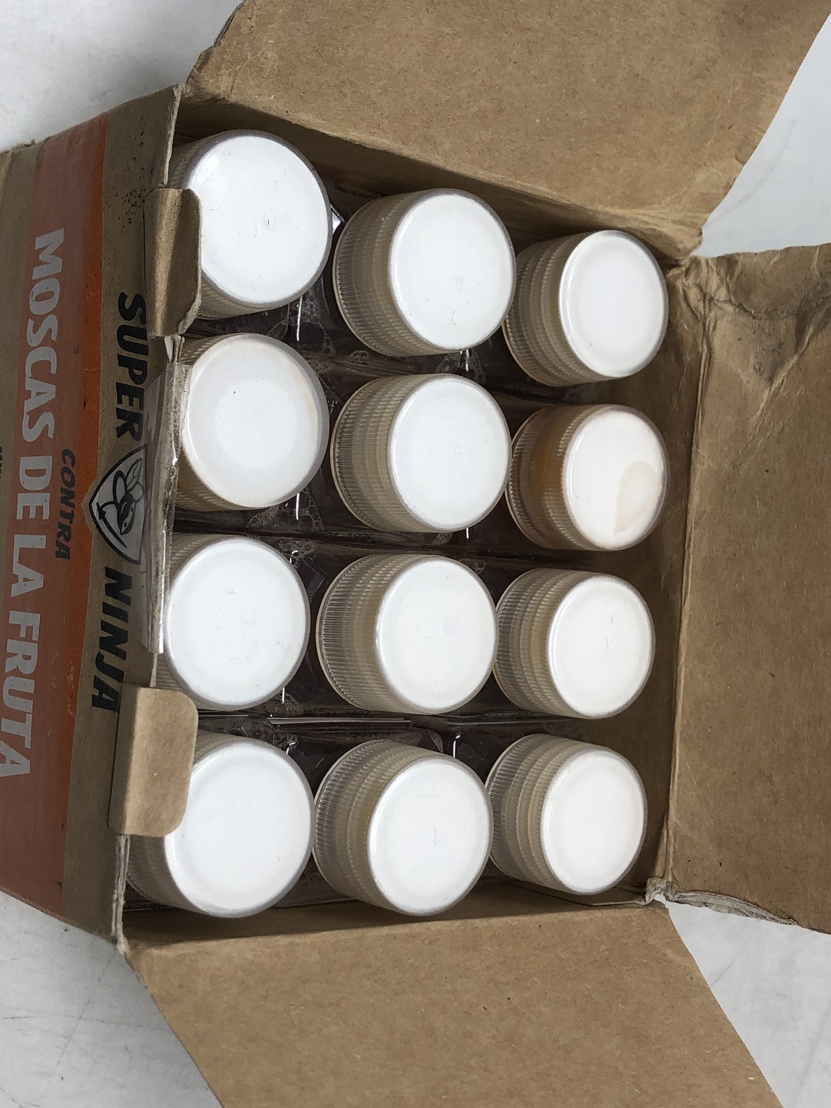 Super Ninja Professional Fruit Fly Traps for Indoors – 12 Pack, 12 x 18 ml