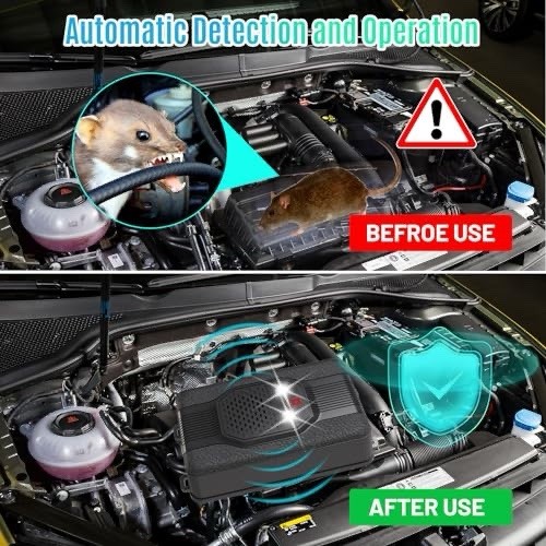 X-PEST Ultrasonic Rodent Repellent 4 Pack Battery Car Truck RV Garage Mouse Rat