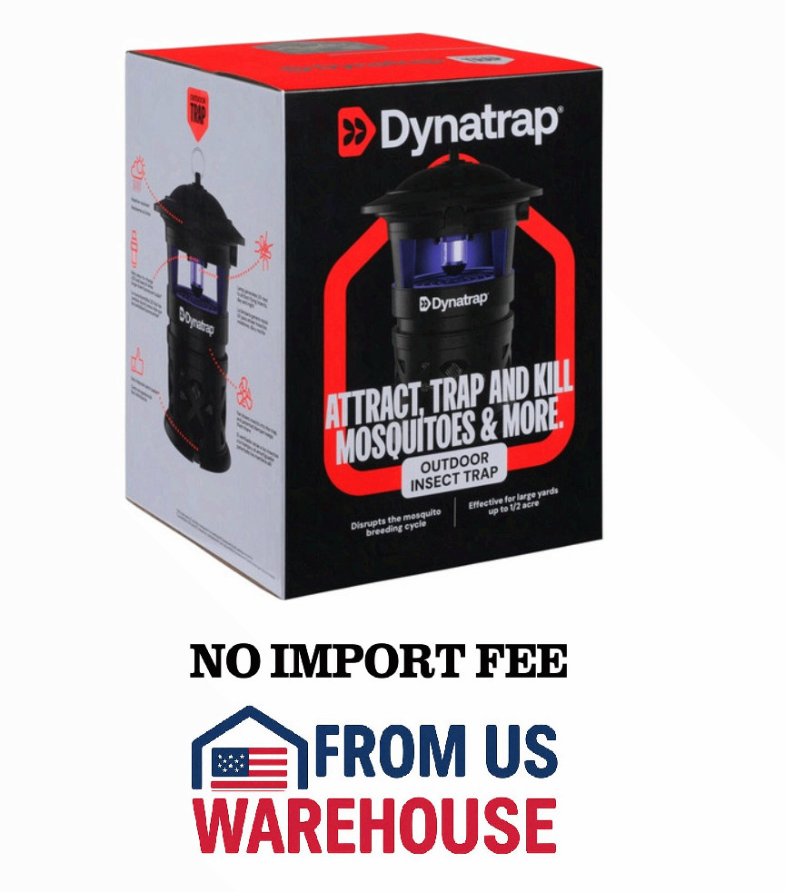DynaTrap Outdoor LED Mosquito & Flying Insect Trap 1 Acre UV Fan Black DT2030