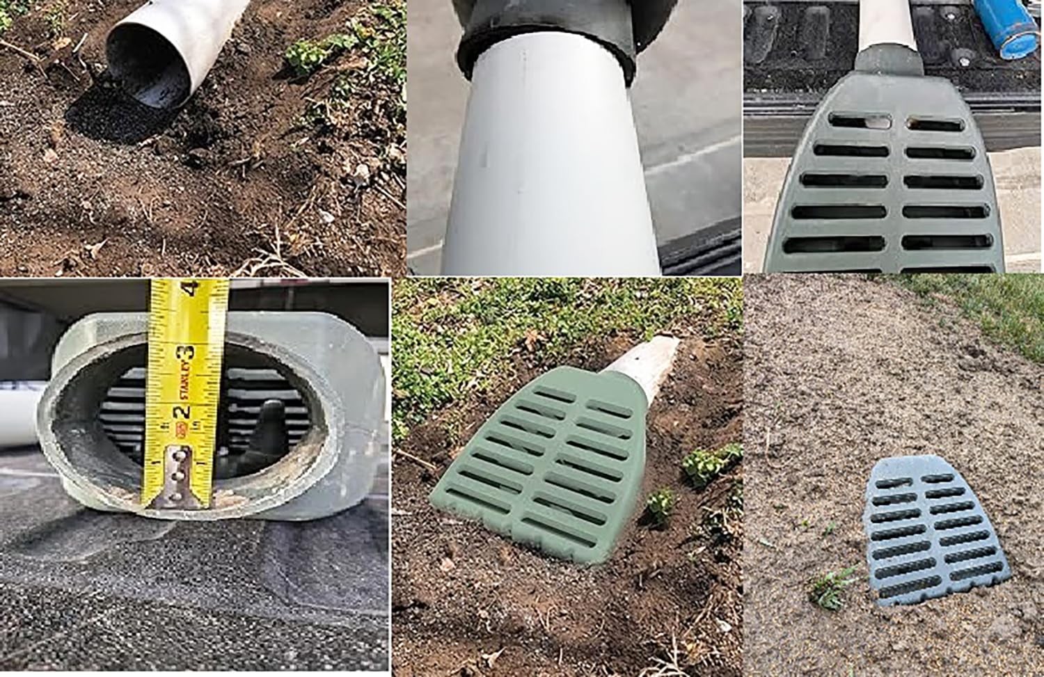 Lawn Grate Yard Drain Used for Sump Pump and Downspout Extensions – Heavy Dut…