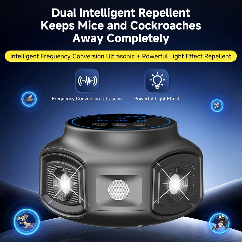 2PCS Rodent Repellent Mouse Repellent Indoor Ultrasonic Pest Repeller 4 Speakers