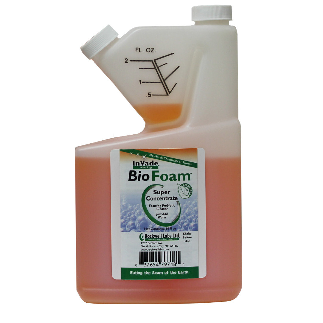 Invade Bio Foam Conc Probiotic Drain Foam Fruit Flies Drain Flies Makes 4 Gals