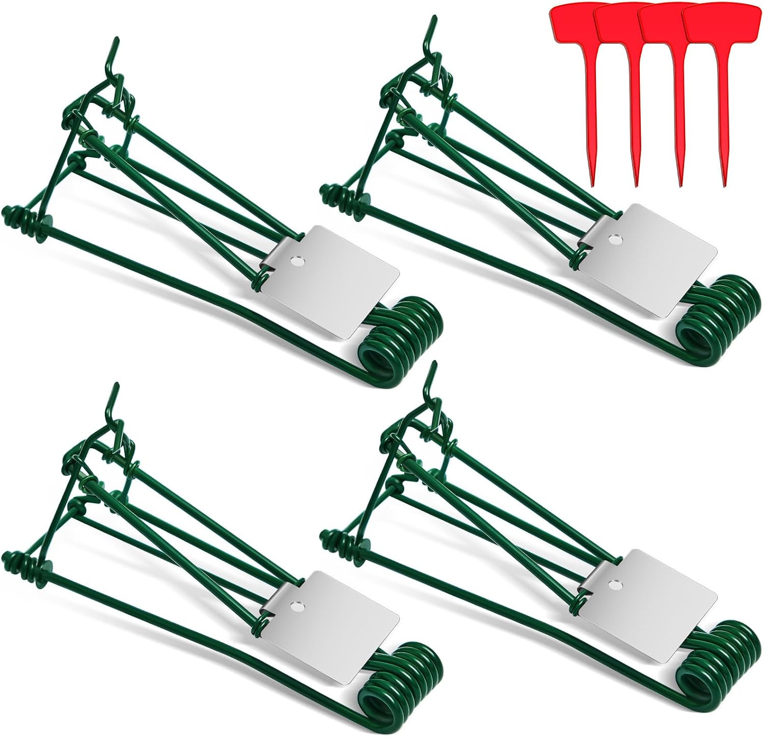 4 Pcs Outdoor Gopher Trap Easy to Set Mole Trap Bulk Weather Resistant Gopher Ki