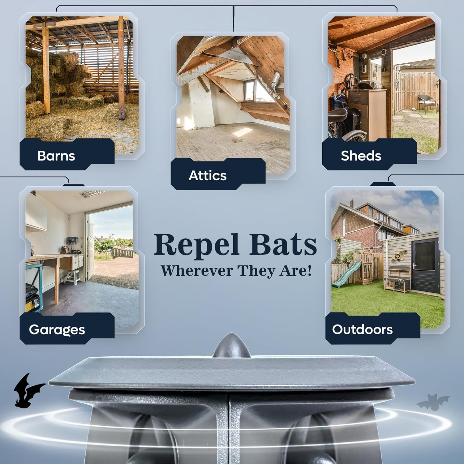 Powerful Ultrasonic Bat Deterrent