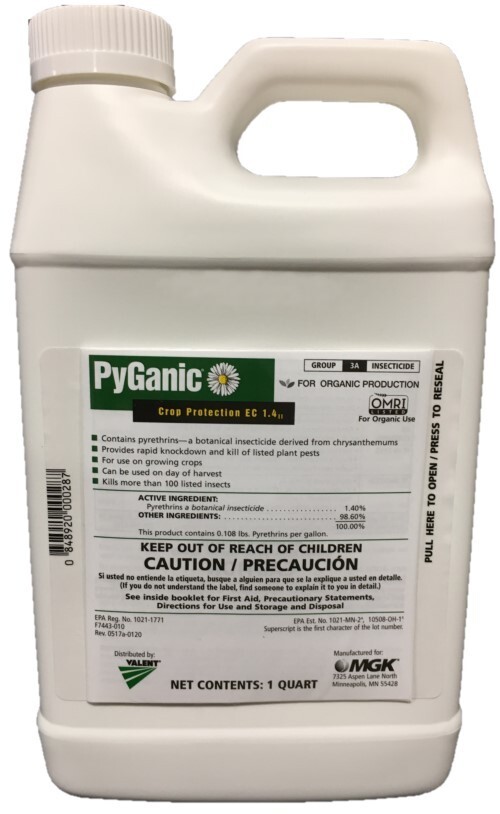 PyGanic EC 1.4 II Insecticide – 1 Quart – OMRI Certified