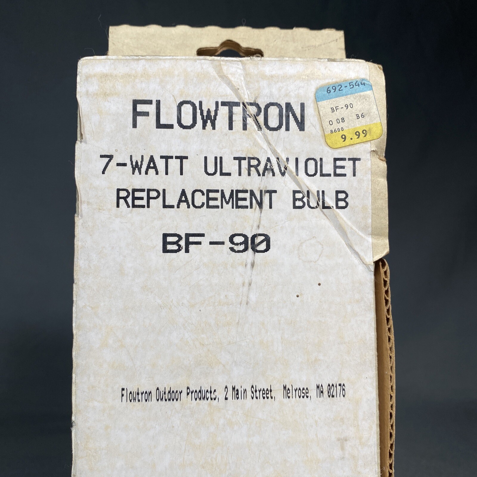 Vintage Old Stock Flowtron 7-Watt BF-90 UV Replacement Bulb Ultraviolet In Box