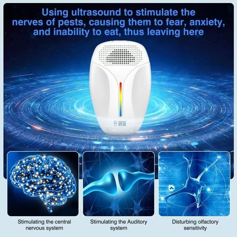 Upgraded Ultrasonic Repeller & Insect Indoor Repeller,Ultrasonic and Repellen…