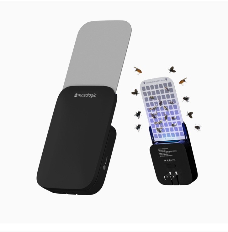 Mosalogic Flying Insect Trap Plug-in Mosquito Killer Gnat Catcher Black