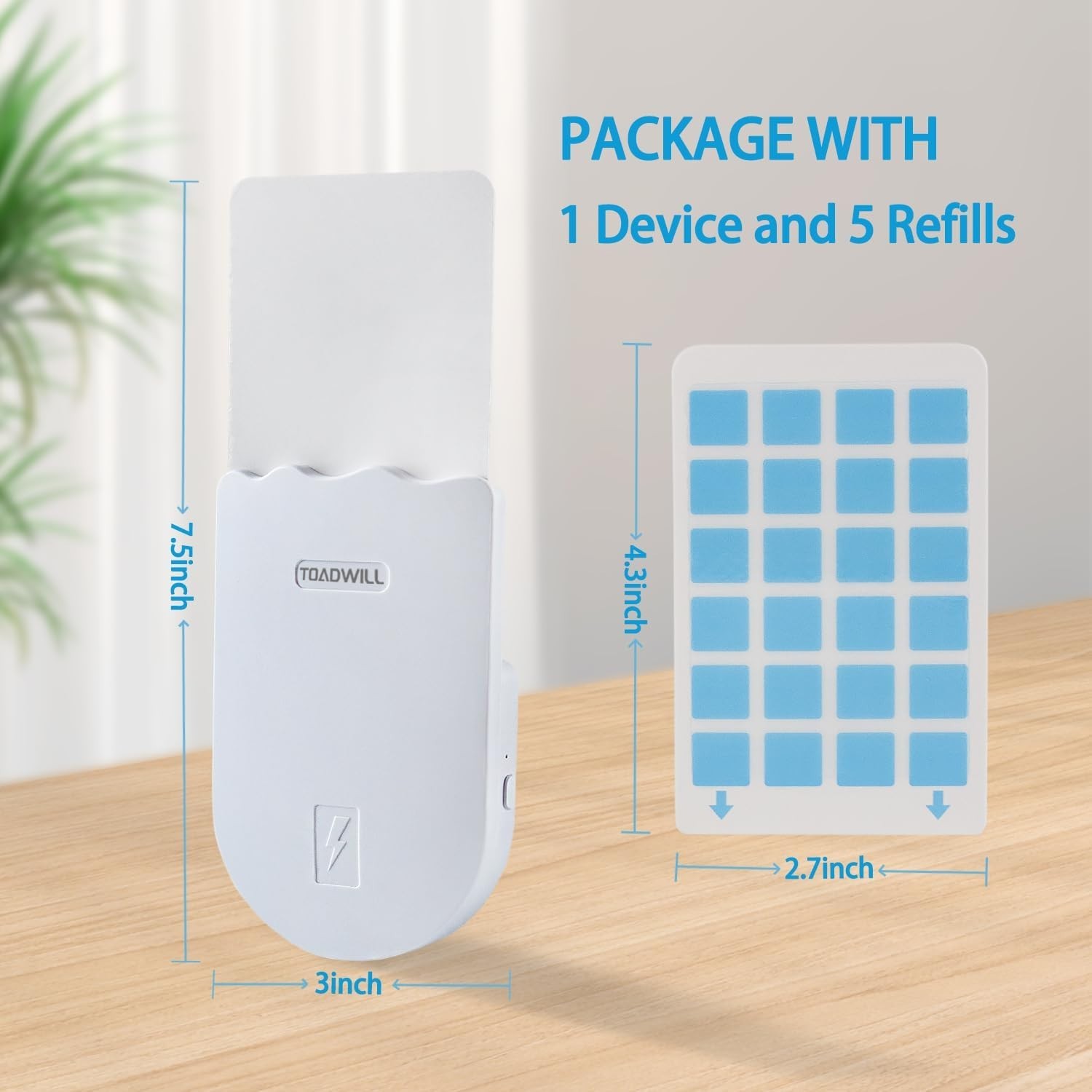 Stylish Indoor Mosquito and Gnat Trap – UV Light Technology with 5 Refills