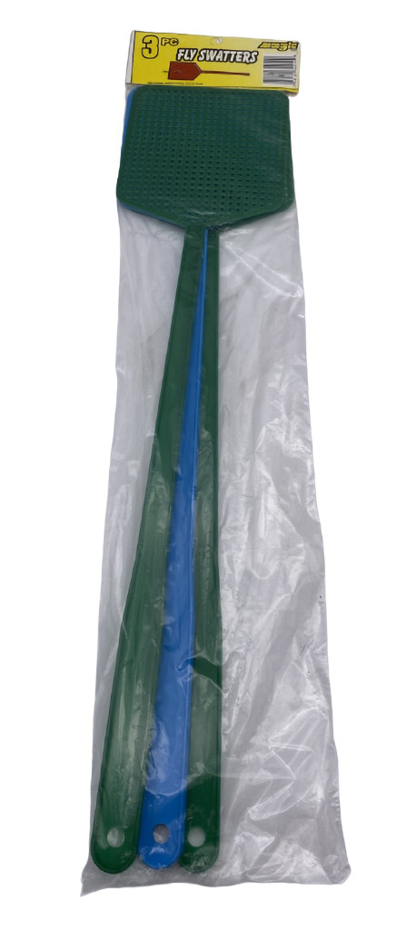 3 Pack Fly Swatter Pack Plastic Bug Mosquito Insect Wasp Killer