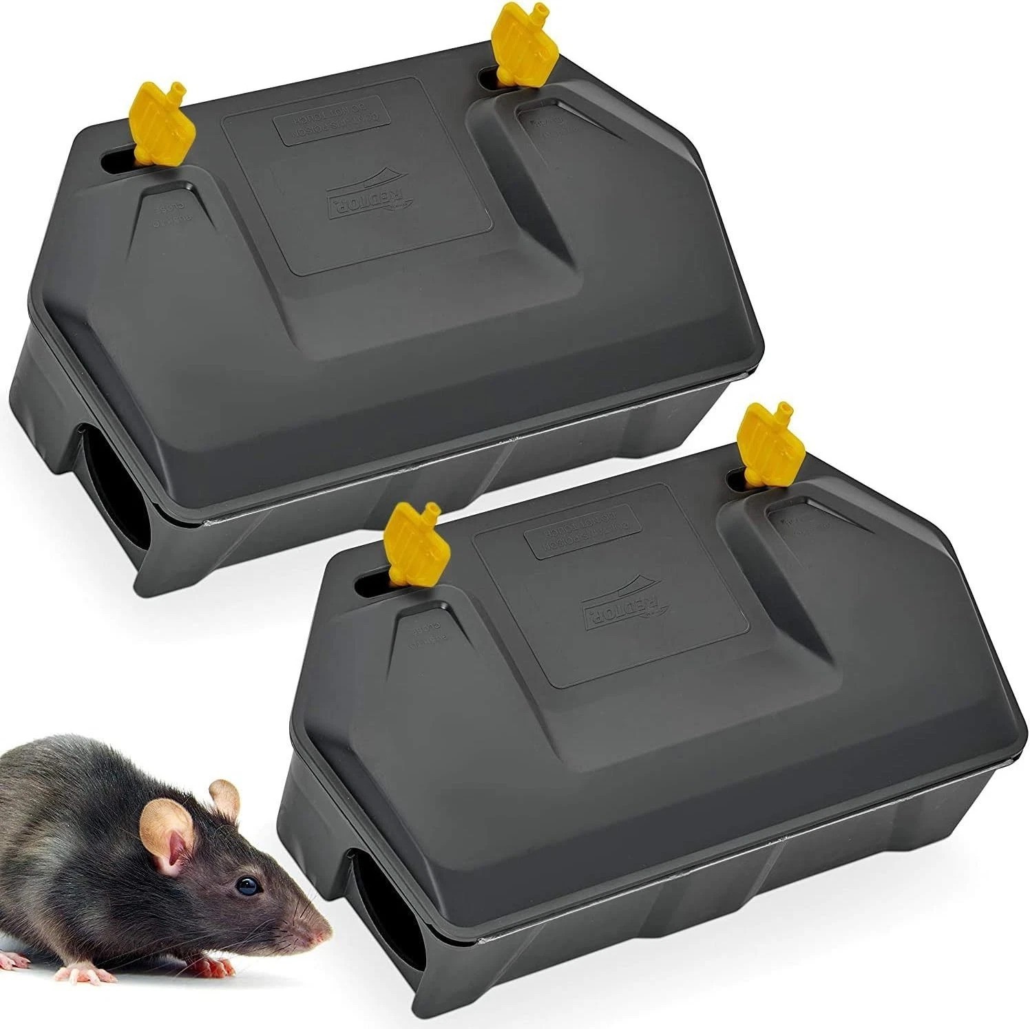 Modern 2 Pack Outdoor Rodent Trap with Key – Child & Pet Friendly Solution