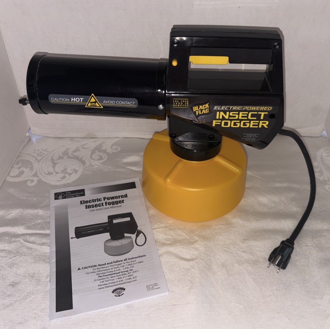 New Open Box Black Flag Electric Powered Insect Fogger Mosquito W/ Manual