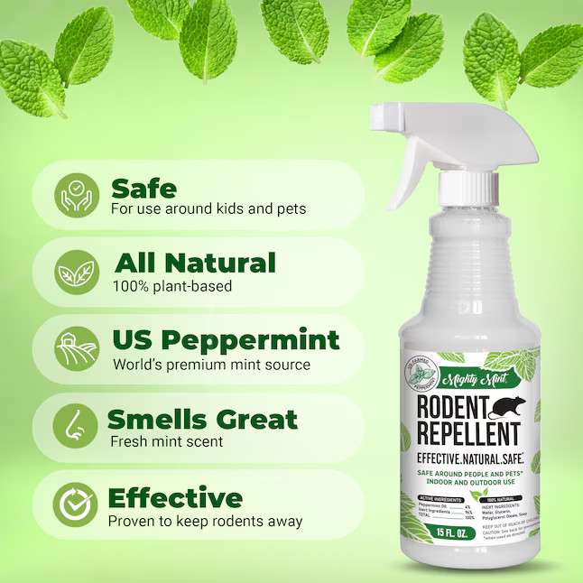 Mighty Mint Peppermint Oil Spray Rodent Repellent