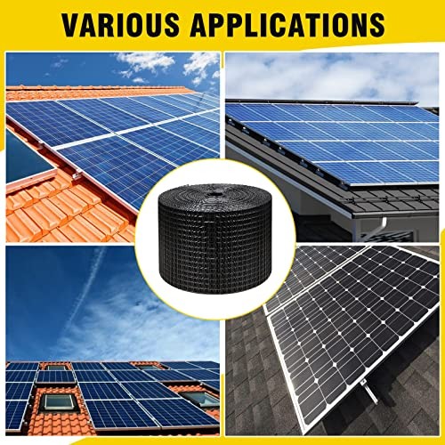 Solar Panel Bird Guard,Solar Panel roof Protection net 1/2inch Mesh 6in X 100ft