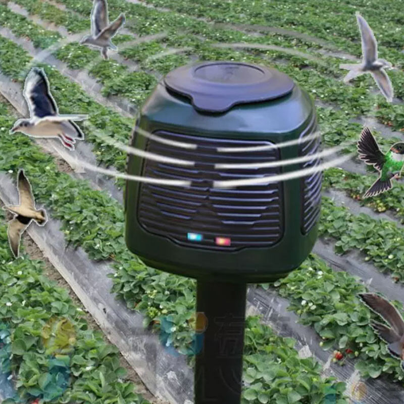 1PCS High-power and high-efficiency 8 loudspeaker ultrasonic bird repellent