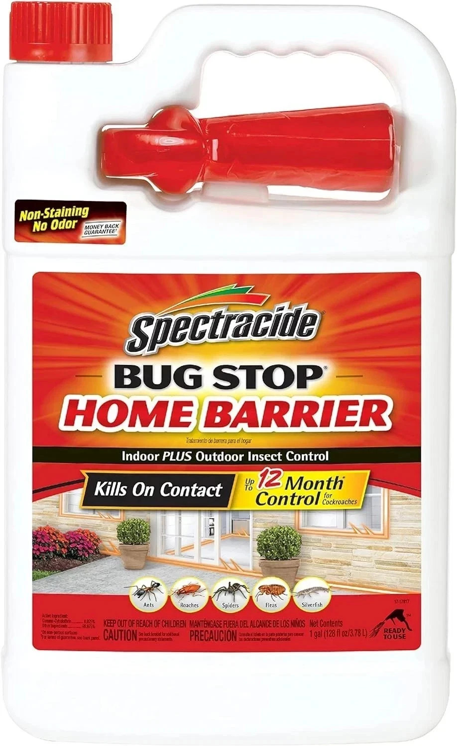 Spectracide Bug Stop Home Barrier – 1-Gallon Bug Killer Spray for Pest control