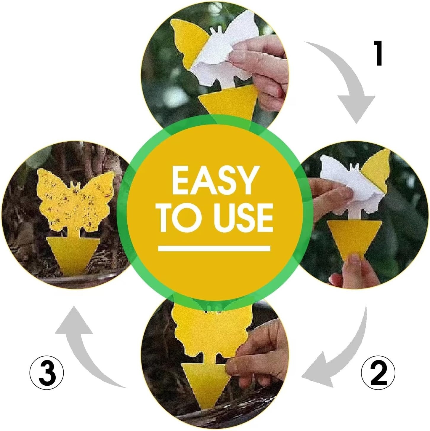 58 Pack Flying Insect Traps for Plants, Yellow Sticky Traps for Gnat, Flying Bug