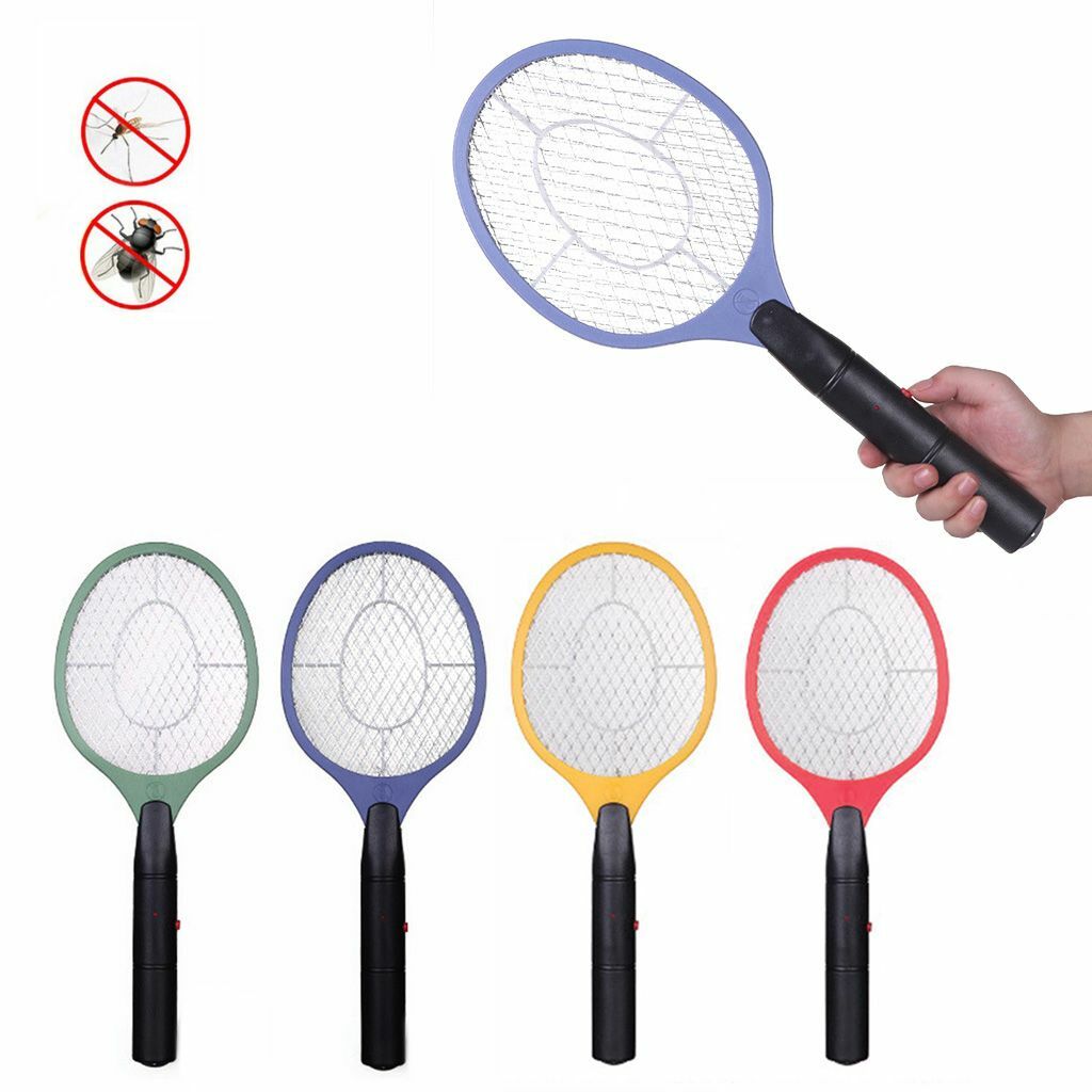 Electric Mosquito Fly Swatter Handheld Zapper Killer Bug Pest Insect Wasp Racket