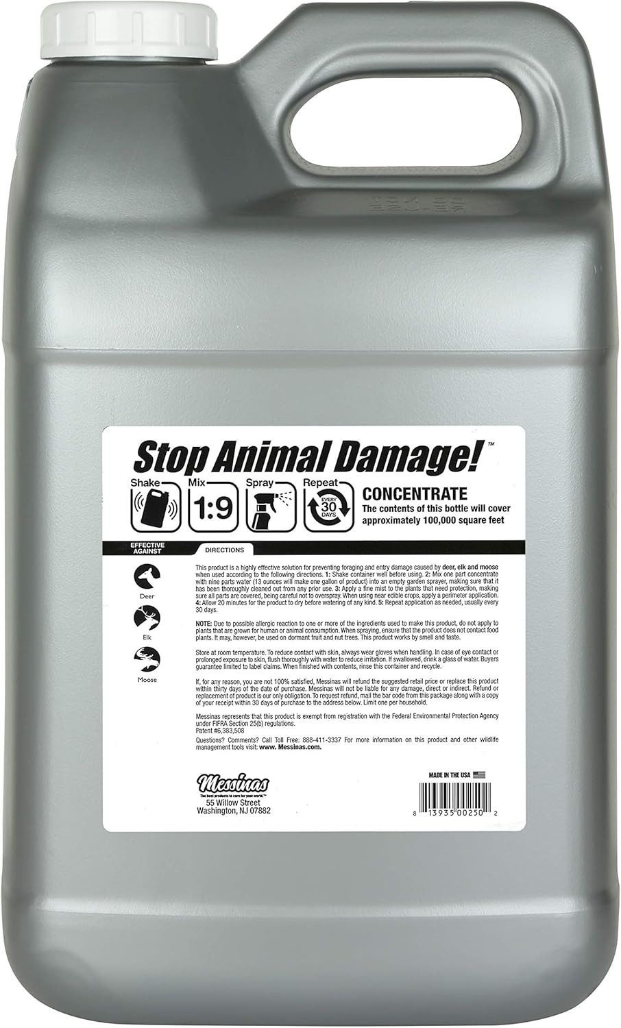 , Liquid Animal Stopper Repellent, All Natural, Effective All Year Round, Safe f