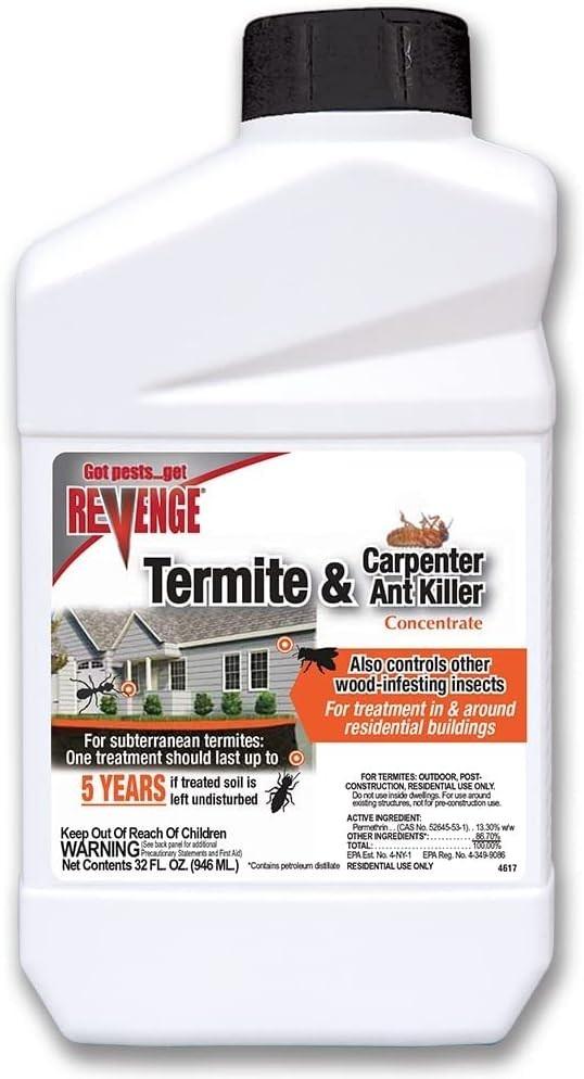 Bonide Revenge Termite & Carpenter Ant Killer, 32 oz Long Lasting 5 Year…